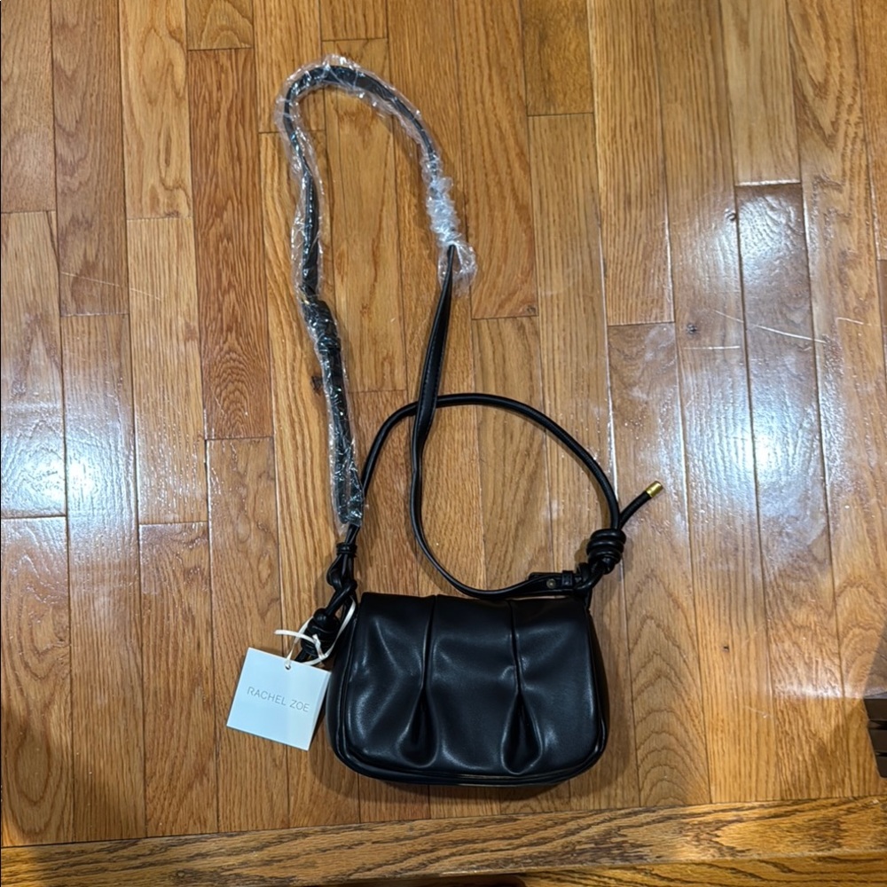 Rachel Zoe Sleek Black Crossbody Bag